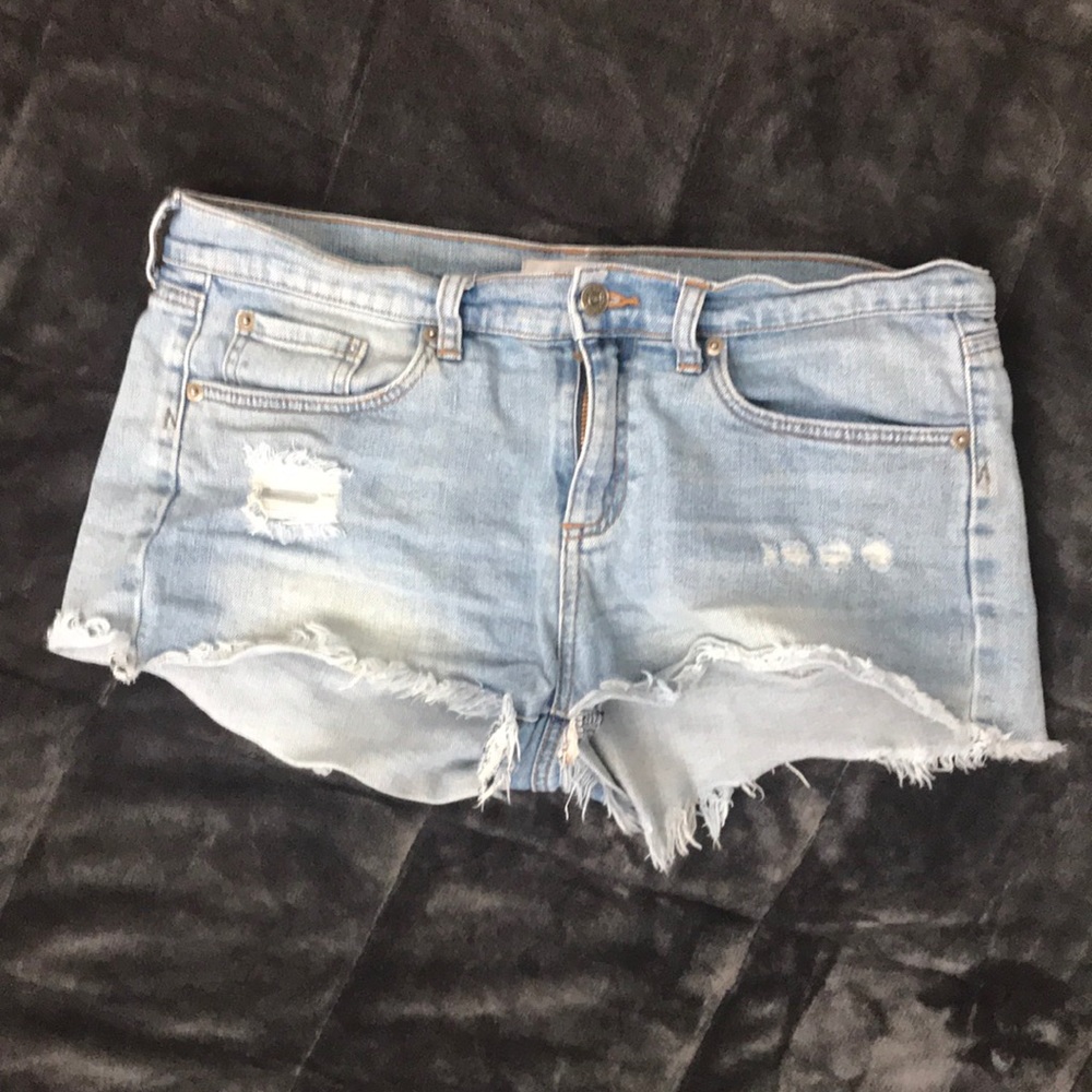 Denim shorts